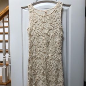 Cream Lace Dress
